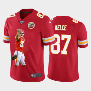 Cheap Kansas City Chiefs #87 Travis Kelce Nike Team Hero 4 Vapor Limited NFL 100 Jersey Red