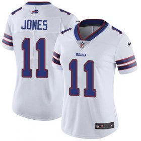 Wholesale Cheap Nike Bills #11 Zay Jones White Women\'s Stitched NFL Vapor Untouchable Limited Jersey