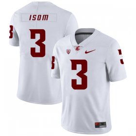 Wholesale Cheap Washington State Cougars 3 Daniel Isom White College Football Jersey