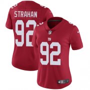 Wholesale Cheap Nike Giants #92 Michael Strahan Red Alternate Women's Stitched NFL Vapor Untouchable Limited Jersey