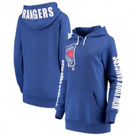Wholesale Cheap New York Rangers G-III 4Her by Carl Banks Women\'s 12th Inning Pullover Hoodie Blue