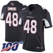 Wholesale Cheap Nike Cardinals #48 Isaiah Simmons Black Alternate Men's Stitched NFL 100th Season Vapor Untouchable Limited Jersey