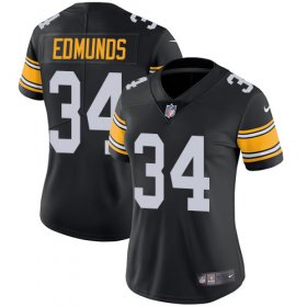 Wholesale Cheap Nike Steelers #34 Terrell Edmunds Black Alternate Women\'s Stitched NFL Vapor Untouchable Limited Jersey