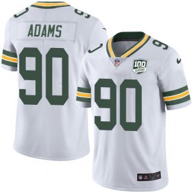 Wholesale Cheap Nike Packers #90 Montravius Adams White Men\'s 100th Season Stitched NFL Vapor Untouchable Limited Jersey