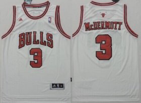 Wholesale Cheap Chicago Bulls #3 Doug McDermott Revolution 30 Swingman White Jersey