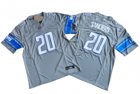 Cheap Men\'s Detroit Lions #20 Barry Sanders Gray 2023 F.U.S.E. Vapor Untouchable Limited Football Stitched Jersey