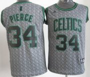 Wholesale Cheap Boston Celtics #34 Paul Pierce Gray Static Fashion Jersey
