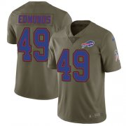 Wholesale Cheap Nike Bills #49 Tremaine Edmunds Olive Youth Stitched NFL Limited 2017 Salute to Service Jersey
