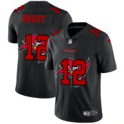 Wholesale Cheap Tampa Bay Buccaneers #12 Tom Brady Men's Nike Team Logo Dual Overlap Limited NFL Jersey Black