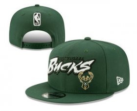 Wholesale Cheap Milwaukee Bucks Snapback Ajustable Cap Hat YD 4