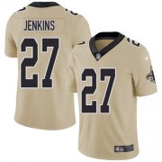 Wholesale Cheap Nike Saints #27 Malcolm Jenkins Gold Men's Stitched NFL Limited Inverted Legend Jersey