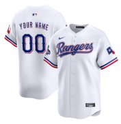 Men's Texas Rangers Active Player Custom White 2023 World Series Champions Stitched Baseball Jersey