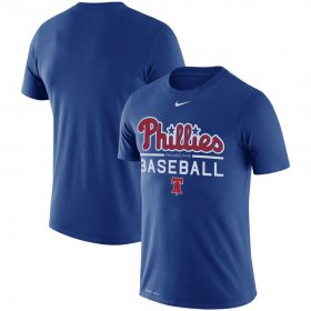 Wholesale Cheap Philadelphia Phillies Nike Practice Performance T-Shirt Royal