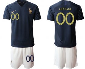 Wholesale Cheap France Personalized Home Soccer Country Jersey