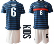 Wholesale Cheap 2021 France home Youth 6 soccer jerseys