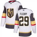 Wholesale Cheap Adidas Golden Knights #29 Marc-Andre Fleury White Road Authentic Stitched NHL Jersey