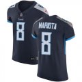 Wholesale Cheap Nike Titans #8 Marcus Mariota Navy Blue Team Color Men's Stitched NFL Vapor Untouchable Elite Jersey