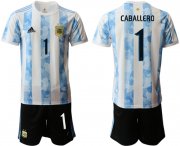 Wholesale Cheap Men 2020-2021 Season National team Argentina home white 1 Soccer Jersey