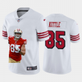 Cheap San Francisco 49ers #85 George Kittle Nike Team Hero 2 Rush Vapor Limited NFL Jersey White