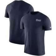 Wholesale Cheap Los Angeles Rams Nike On-Field Coaches UV Performance T-Shirt Navy