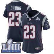 Wholesale Cheap Nike Patriots #23 Patrick Chung Navy Blue Team Color Super Bowl LIII Bound Women's Stitched NFL Vapor Untouchable Limited Jersey
