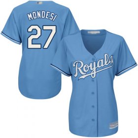 Wholesale Cheap Royals #27 Raul Mondesi Light Blue Alternate Women\'s Stitched MLB Jersey