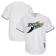 Wholesale Cheap Tampa Bay Rays Blank Majestic Turn Back The Clock Home Cooperstown Collection Cool Base Team Jersey White