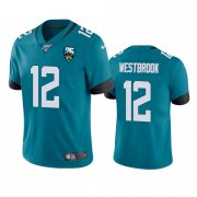 Wholesale Cheap Nike Jaguars #12 Dede Westbrook Teal 25th Anniversary Vapor Limited Stitched NFL 100th Season Jersey