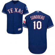 Wholesale Cheap Rangers #10 Jim Sundberg Blue Flexbase Authentic Collection Stitched MLB Jersey