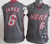 Wholesale Cheap Miami Heat #6 LeBron James Black Rhythm Fashion Jersey
