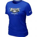 Wholesale Cheap Women's Nike Philadelphia Eagles Critical Victory NFL T-Shirt Blue
