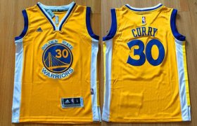 Cheap Youth Golden State Warriors #30 Stephen Curry Yellow Swingman adidas Baseketball Jersey