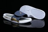 Wholesale Cheap Air Jordan Hydro 6 Sandals Shoes Dark BLue/Gold-White