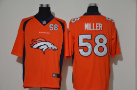 Wholesale Cheap Men\'s Denver Broncos #58 Von Miller Orange 2020 Big Logo Number Vapor Untouchable Stitched NFL Nike Fashion Limited Jersey