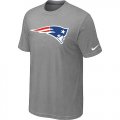 Wholesale Cheap Nike New England Patriots Sideline Legend Authentic Logo Dri-FIT NFL T-Shirt Light Grey
