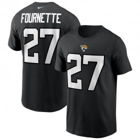 Wholesale Cheap Jacksonville Jaguars #27 Leonard Fournette Nike Team Player Name & Number T-Shirt Black