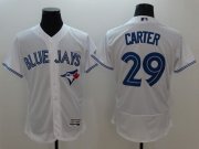 Wholesale Cheap Blue Jays #29 Joe Carter White Flexbase Authentic Collection Stitched MLB Jersey