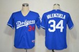 Wholesale Cheap Dodgers #34 Fernando Valenzuela Blue Cool Base Stitched MLB Jersey