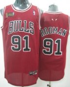 Wholesale Cheap Chicago Bulls #91 Dennis Rodman Red Swingman Jersey