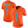 Wholesale Cheap Nike Dolphins #1 Tua Tagovailoa Orange Women's Stitched NFL Limited Inverted Legend Jersey