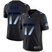 Wholesale Cheap Nike Bills #17 Josh Allen Black Men's Stitched NFL Vapor Untouchable Limited Smoke Fashion Jersey
