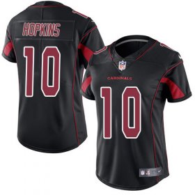 Wholesale Cheap Nike Cardinals #10 DeAndre Hopkins Black Women\'s Stitched NFL Limited Rush Jersey