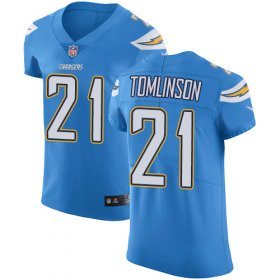 Wholesale Cheap Nike Chargers #21 LaDainian Tomlinson Electric Blue Alternate Men\'s Stitched NFL Vapor Untouchable Elite Jersey