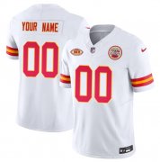 Wholesale Cheap Men's Kansas City Chiefs Active Player Custom White 2023 F.U.S.E. With NKH Patch Vapor Untouchable Limited Football Stitched Jersey