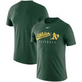 Wholesale Cheap Oakland Athletics Nike MLB Practice T-Shirt Green