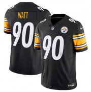 Wholesale Cheap Men's Pittsburgh Steelers #90 T.J. Watt Black 2023 F.U.S.E. Vapor Untouchable Limited Stitched Jersey