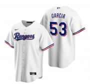 Wholesale Cheap Men's Texas Rangers #53 Adolis Garcia White Cool Base Stitched Baseball Jersey