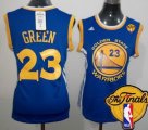 Wholesale Cheap Women's Golden State Warriors #23 Draymond Green Blue 2016 The NBA Finals Patch Jersey
