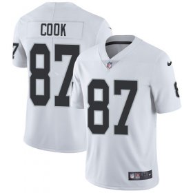 Wholesale Cheap Nike Raiders #87 Jared Cook White Men\'s Stitched NFL Vapor Untouchable Limited Jersey