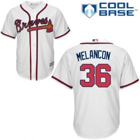 Wholesale Cheap Braves #36 Mark Melancon White New Cool Base Stitched MLB Jersey